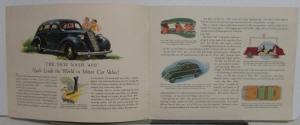 1935 Nash Dealer Prestige Color Sales Brochure 400 Models Sedan Victoria Coupe