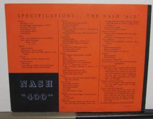 1935 Nash Dealer Prestige Color Sales Brochure 400 Models Sedan Victoria Coupe