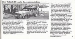 1985 Jeep Cherokee Wagoneer Owners Manual Original