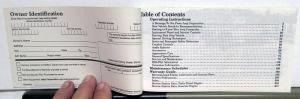 1986 Jeep Comanche 4x2 Owners Manual Original