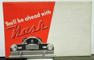 1946 Nash Dealer Color Sales Brochure Mailer 600 Ambassador You Will Be Ahead