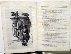 1930 Jordan Great Line Ninety Model G Serial 131153 & Up Owners Manual Original
