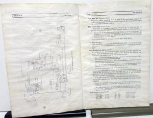 1930 Jordan Great Line Ninety Model G Serial 131153 & Up Owners Manual Original