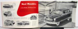 1951 Nash Dealer Sales Brochure Rambler Airflyte Station Wagon Convertible Sedan