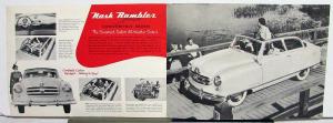 1951 Nash Dealer Sales Brochure Rambler Airflyte Station Wagon Convertible Sedan