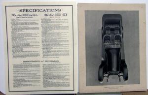 1916 REO Fifth Model 9 & Six Model M Plates & Specification Plate Original