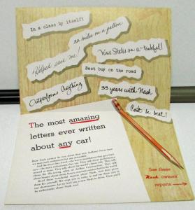 1953 Cadillac Dealer Sales Brochure Mailer Owner Endorsement Letters Airflytes