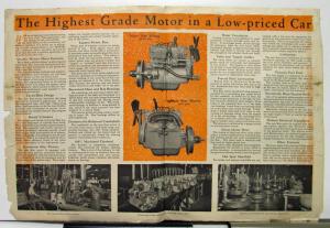 1925 Durant Star Cars Standard Star Specs Sales Folder ORIGINAL