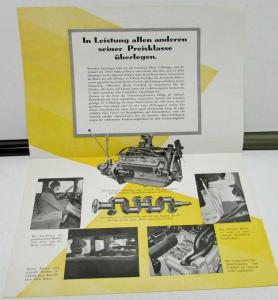 1930 Oakland Foreign Dealer Sales Brochure German Text For Belgian Market Rare