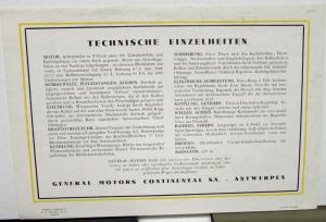 1930 Oakland Foreign Dealer Sales Brochure German Text For Belgian Market Rare
