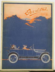 1917 Overland Model 85 Four & Six Cyl Features & Specs Sales Brochure Original