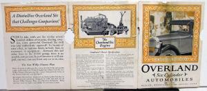 1926 Willys Overland Six Cylinder Sedan Coupe Sales Brochure Folder Orig Rare