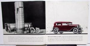 1932 Willys Knight 95 66D Twin Sleeve Motor Color Sales Brochure Original