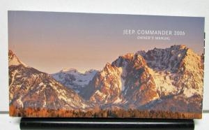 2006 DaimlerChrysler Jeep Commander Owners Manual Original