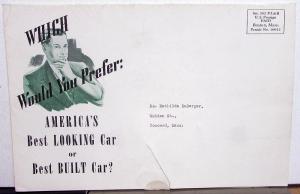 1939 Packard Dealer Sales Brochure Mailer Would You Prefer Best Looking Built