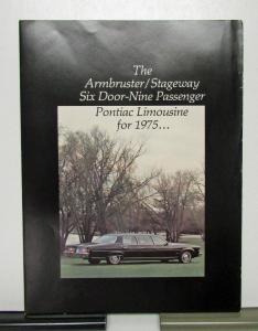 1975 Pontiac Armbruster Stageway 9 Passenger Limousine Sales Brochure