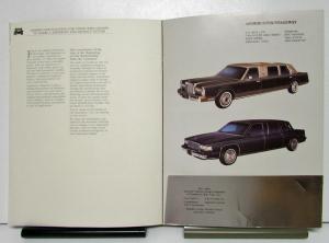 1985 1986 1987 1988 1989 Cadillac Lincoln Armbruster Stageway Brochure Portfolio