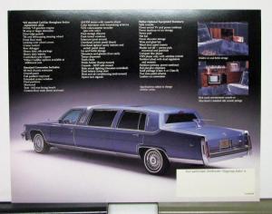 1989 Cadillac Silverhawk Armbruster Stageway Limousine Datasheet