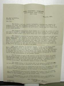 1912 1913 Packard Auto Coaching Company Funeral Hearse Perferred Stock Offering