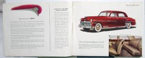 1949 DeSoto Deluxe Custom Sedan Suburban Over Sized Sales Brochure Original