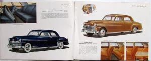 1949 DeSoto Deluxe Custom Sedan Suburban Over Sized Sales Brochure Original