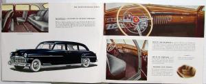 1949 DeSoto Deluxe Custom Sedan Suburban Over Sized Sales Brochure Original