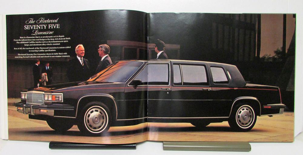 1986 Cadillac Fleetwood Seventy Five Limousine Sales Brochure and specifications
