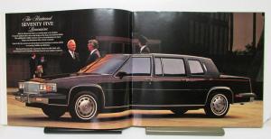 1986 Cadillac Fleetwood Seventy Five Limousine Sales Brochure and specifications