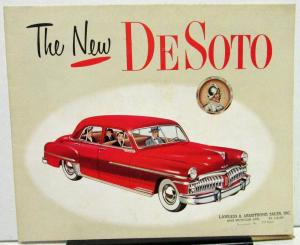 1950 Desoto Deluxe Custom Sedan Coupe Sportsman Suburban Wagon Sales Folder Orig