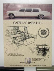 1988 Cadillac Hess & Eisenhardt Park Hill Limousine Datasheet