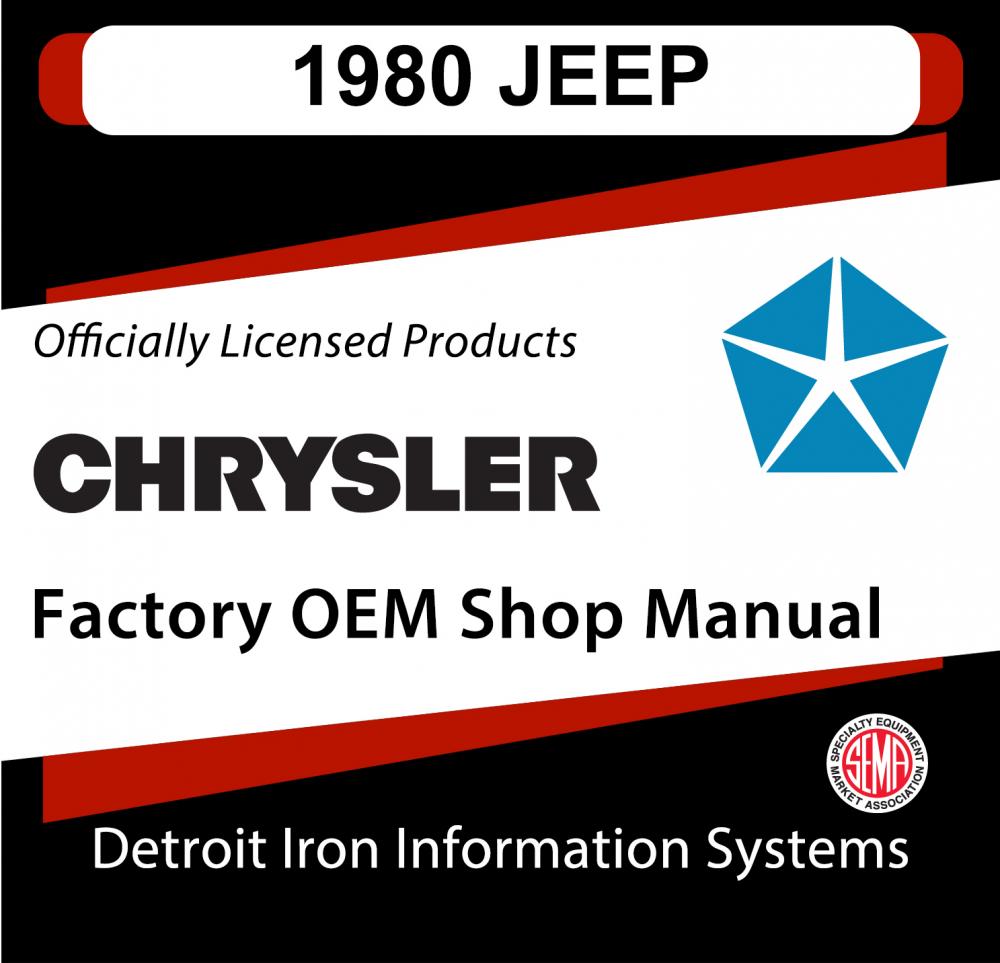 1980 Jeep Shop Manual-Supplement-Owners Manual and Maintenance Schedule CDs