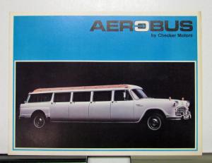 1965 1966 1967 1968 Checker Areobus Limousine Sales Brochure