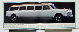 1965 1966 1967 1968 Checker Areobus Limousine Sales Brochure