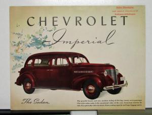 1939 Chevrolet Imperial Limousine Sales Brochure & Specifications