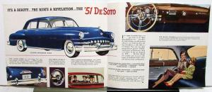 1951 Desoto Custom 4 Door Sedan TRIMONT MOTORS Cambridge Dealer Sales Brochure
