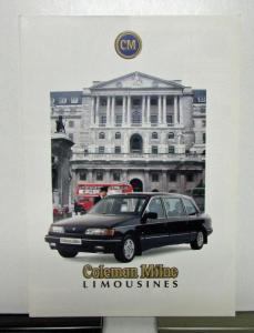 1990 1991 1992 1993 1994 1995 Coleman Milne Limousine Sales Brochure