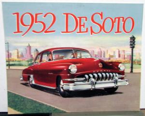 1952 DeSoto Custom Sedan Designed for You and Your Budget Dealer Sales Folder