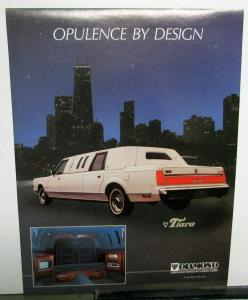 1985 1986 1987 1988 1989 Lincoln Diamond Limousine Sales Sheets Set