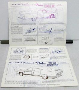 1974 Lincoln Continental Eagle Coach Co Phaeton Limousine Sales Brochure