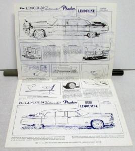 1974 Lincoln Continental Eagle Coach Co Phaeton Limousine Sales Brochure
