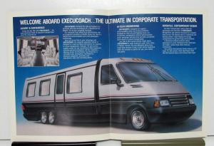 1989 Execucoach The Ultimate In Corporate Transportation Sales Brochure