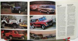 1983 Jeep CJ & J Cherokee Wagoneer Pickup Special Show Brochure Canadian Orig