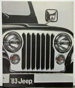 1983 Jeep CJ5 CJ7 Scrambler J10 J20 Cherokee Wagoneer Canadian Sales Brochure