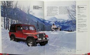 1983 Jeep CJ5 CJ7 Scrambler J10 J20 Cherokee Wagoneer Canadian Sales Brochure