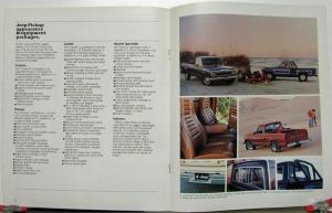 1983 Jeep CJ5 CJ7 Scrambler J10 J20 Cherokee Wagoneer Canadian Sales Brochure