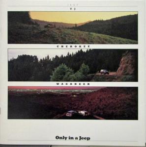 1988 Jeep YJ Cherokee Wagoneer Color CANADIAN Sales Brochure Original