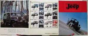 1980 Jeep 4WD Models H & HJ Right Hand Drive Japanese Color Sales Folder XL