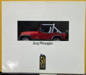 1991 Jeep Wrangler Japanese Color Sales Folder Original XL