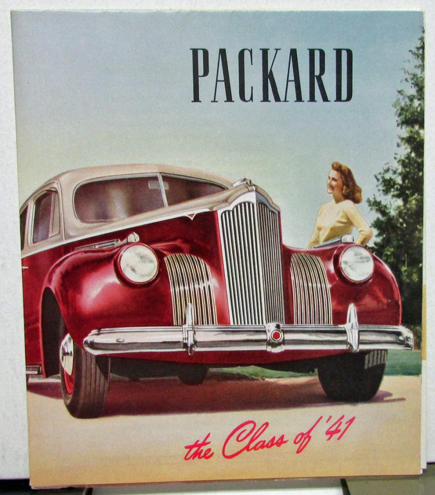 1941 Packard Dealer Brochure Folder One Ten Twenty Super 8 One