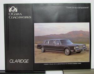 1985 1986 1987 1988 1989 Lincolnc OGara Coachworks Claridge Limousine Datasheet